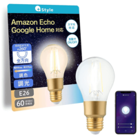 +Style LED電球 エジソン電球（E26 / 調光・調色）