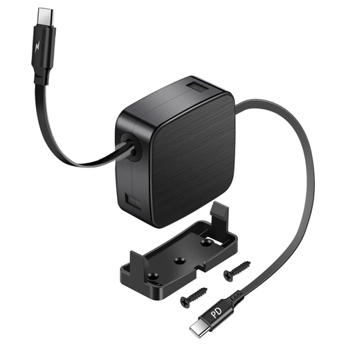 巻き取り式PD充電ケーブル